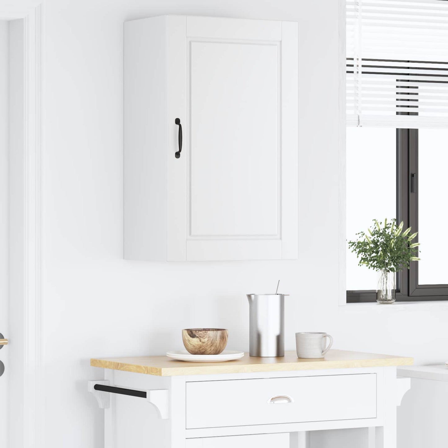 Veggskap PORTO Hvit 50 x 31 x 80 cm Konstruert tre