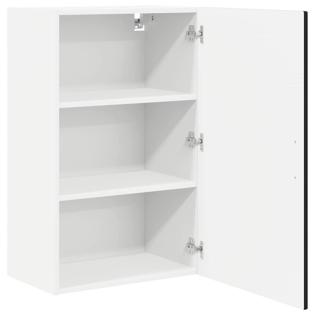 Veggskap PORTO Svart 50 x 31 x 80 cm Konstruert tre