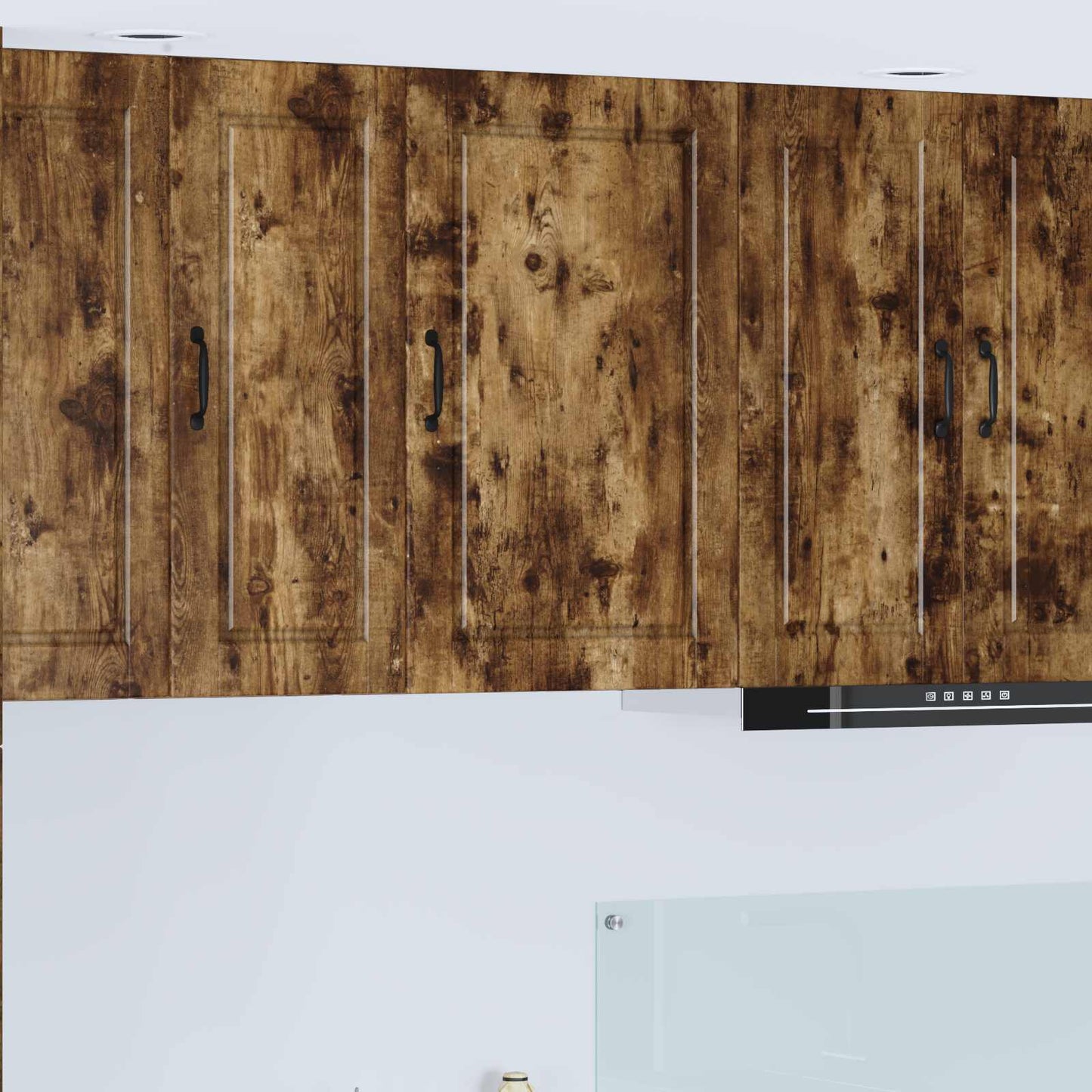 Veggskap PORTO Røkt eik 50 x 31 x 80 cm Konstruert tre