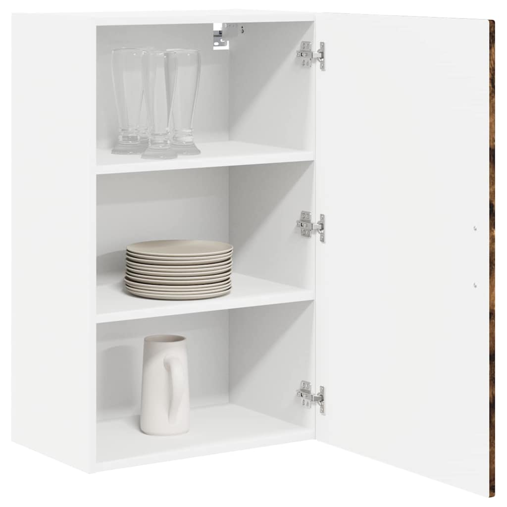 Veggskap PORTO Røkt eik 50 x 31 x 80 cm Konstruert tre