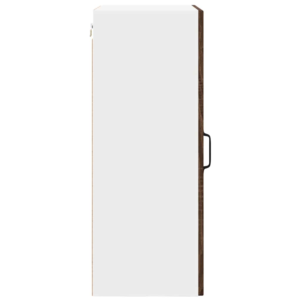 Veggskap PORTO Brun Eik 50 x 31 x 80 cm Konstruert tre