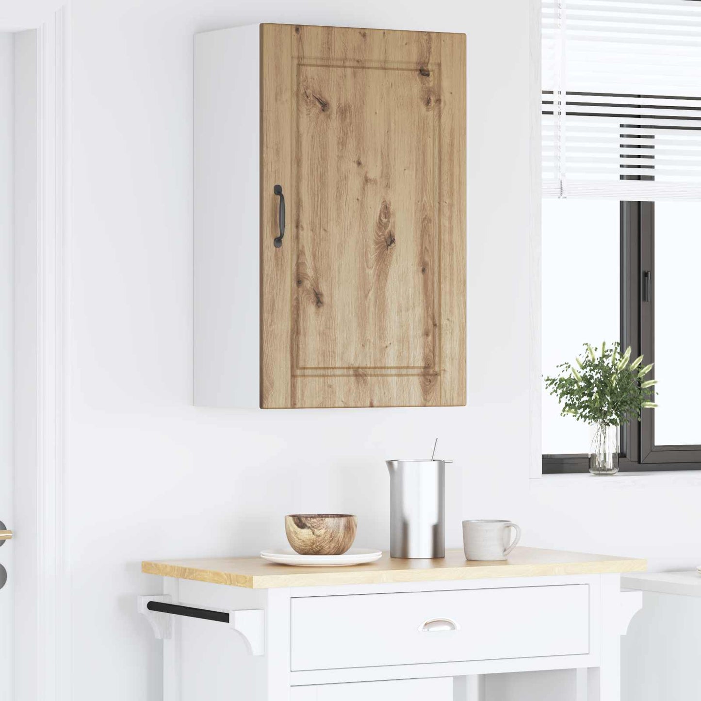 Veggskap PORTO Artisan Eik 50 x 31 x 80 cm Konstruert tre
