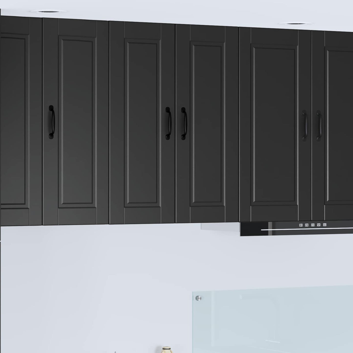Veggskap Svart 60 x 31 x 80 cm Konstruert tre