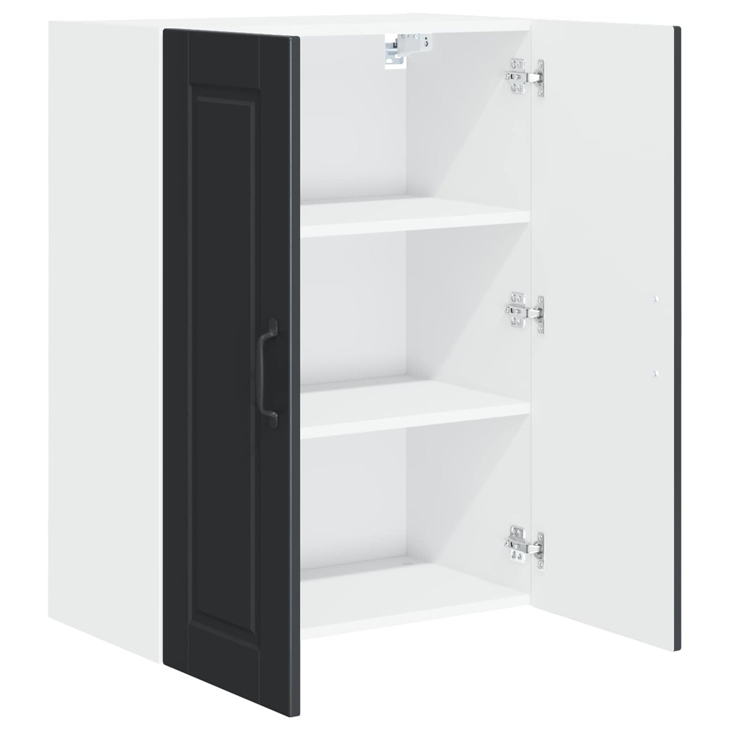 Veggskap Svart 60 x 31 x 80 cm Konstruert tre