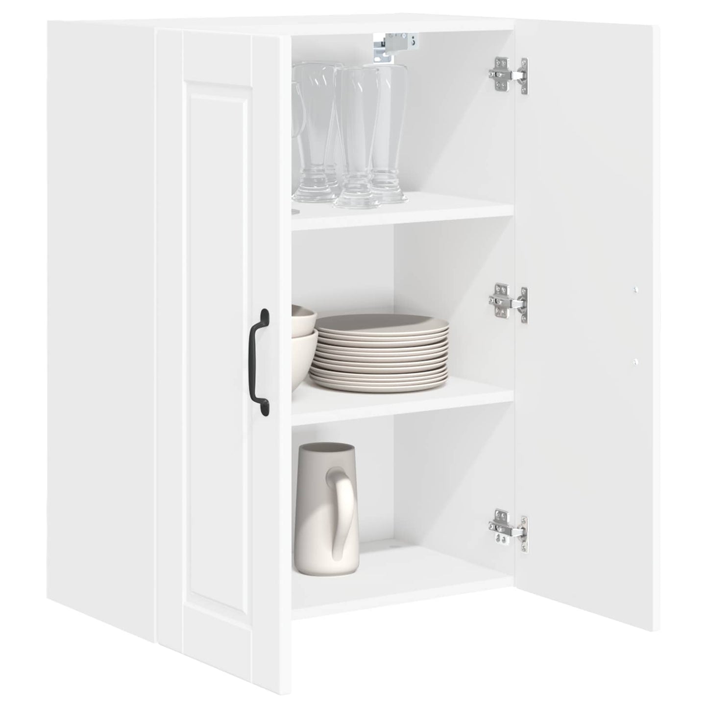 Veggskap PORTO Høyglanset hvit 60 x 31 x 80 cm Konstruert tre