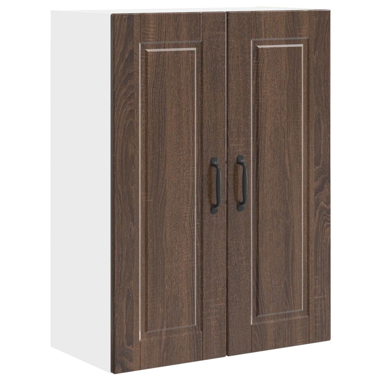 Veggskap PORTO Brun Eik 60 x 31 x 80 cm Konstruert tre