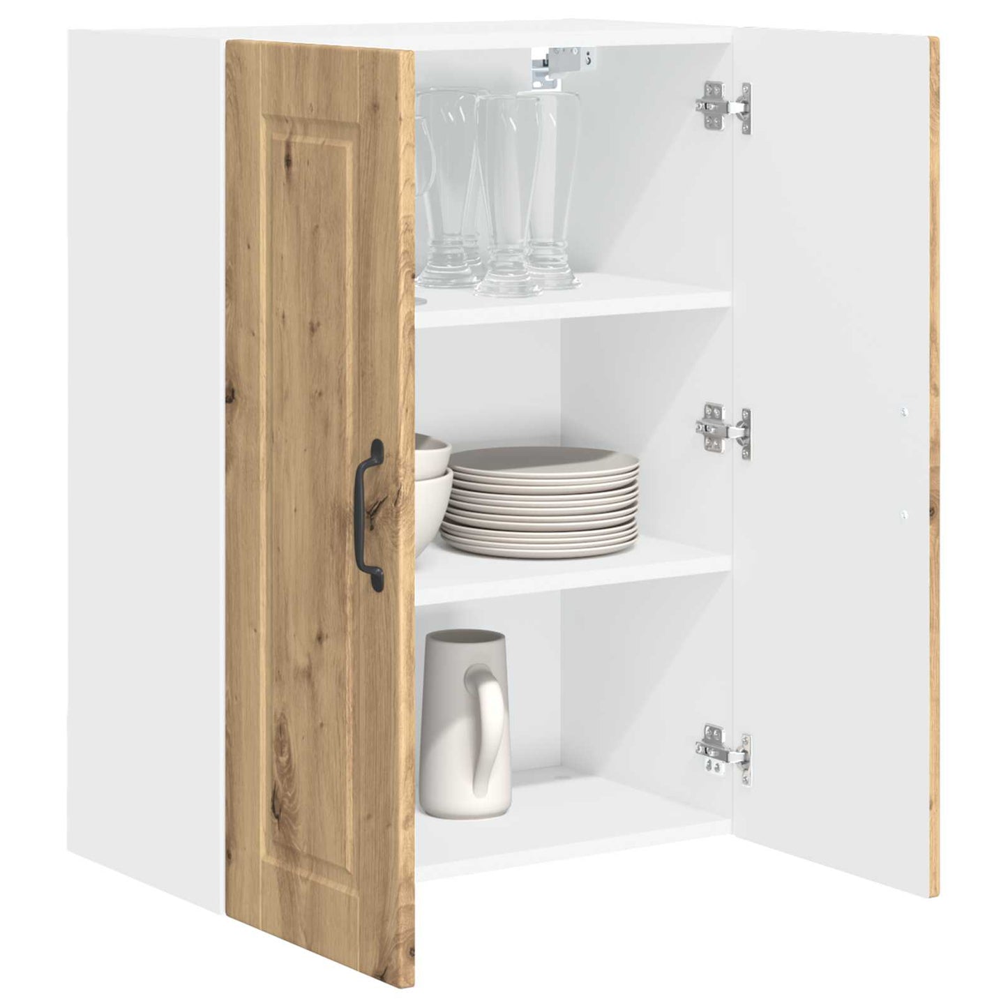 Veggskap PORTO Artisan Eik 60 x 31 x 80 cm Konstruert tre