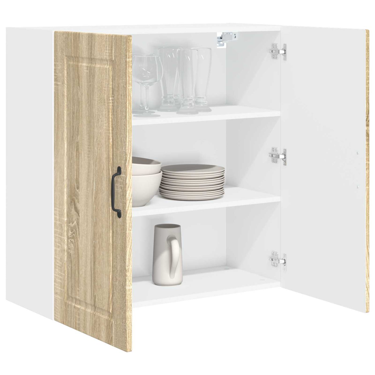 Veggskap PORTO Sonoma eik 80 x 31 x 80 cm Konstruert tre