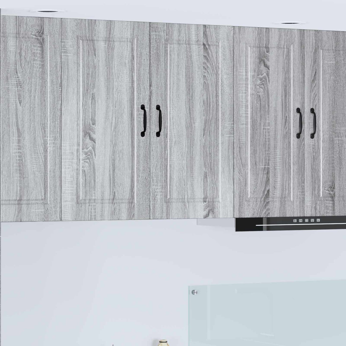 Veggskap PORTO Grå Sonoma 80 x 31 x 80 cm Konstruert tre