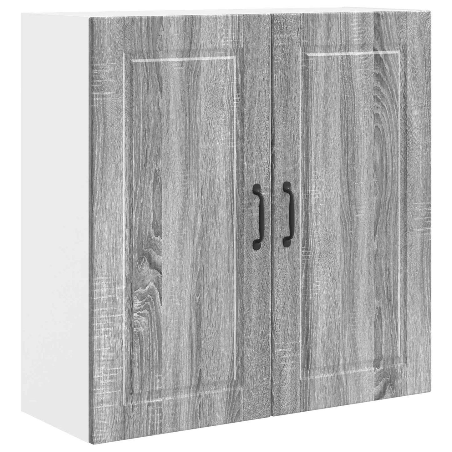 Veggskap PORTO Grå Sonoma 80 x 31 x 80 cm Konstruert tre