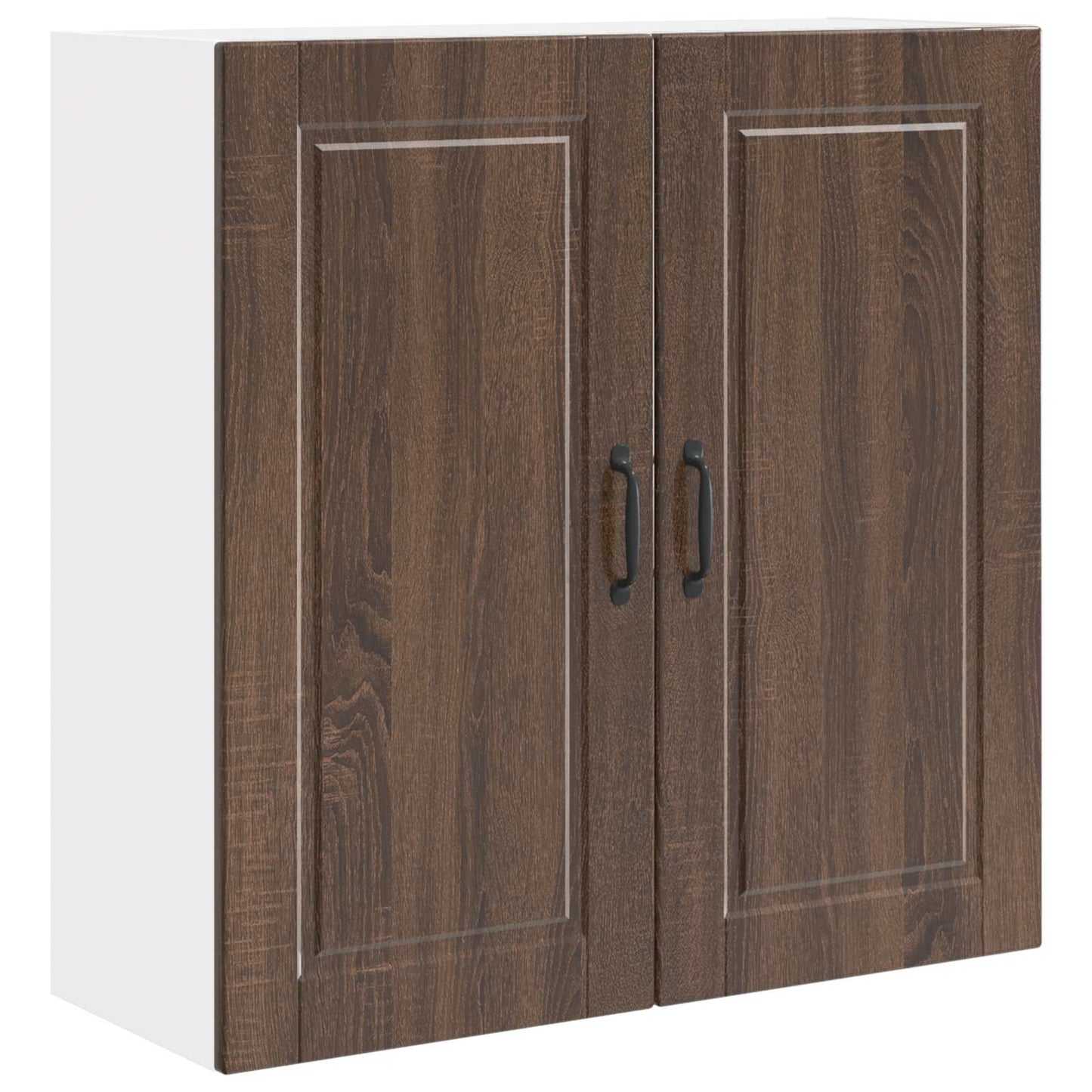 Veggskap PORTO Brun Eik 80 x 31 x 80 cm Konstruert tre