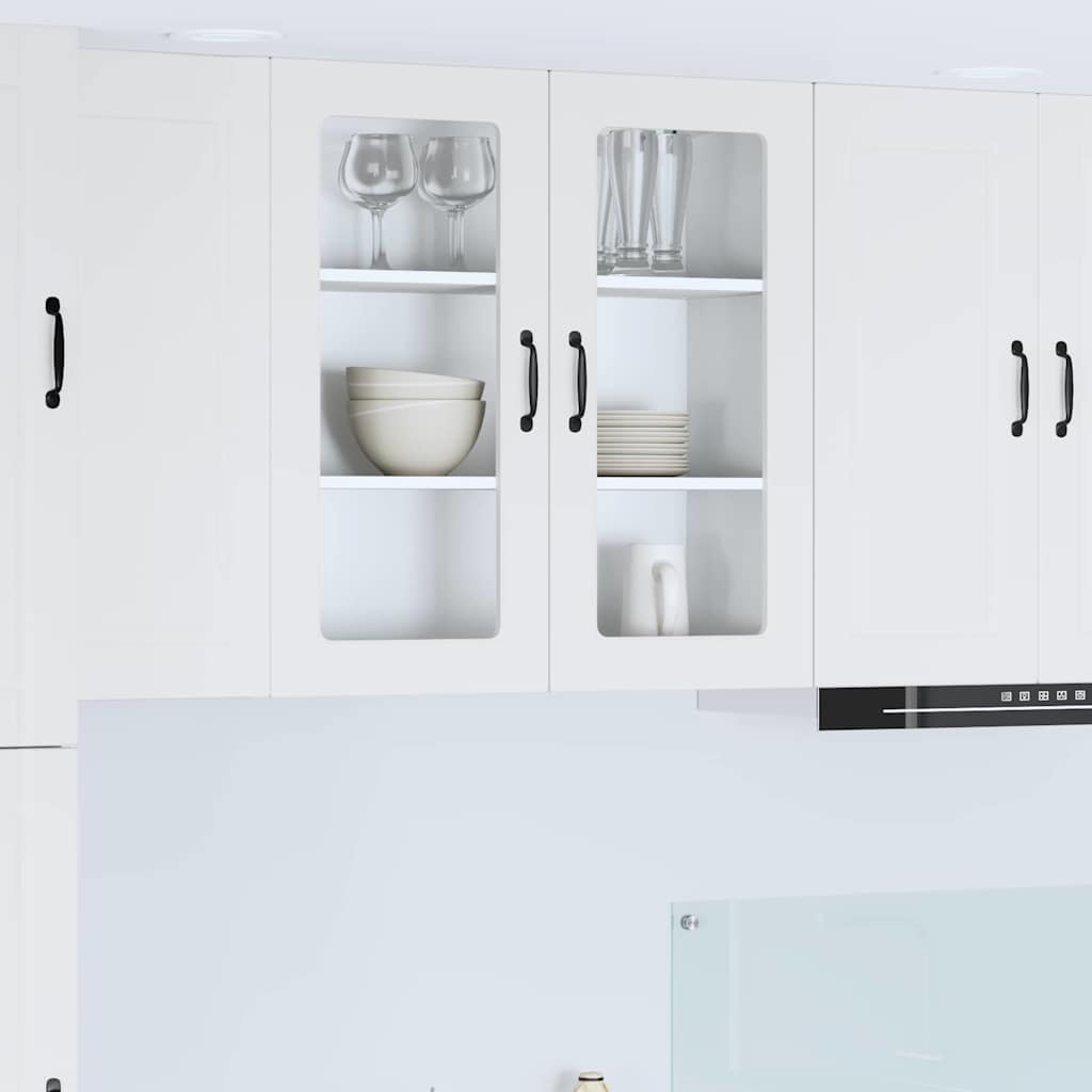 Vegghylle PORTO Hvit 80 x 31 x 80 cm Konstruert tre
