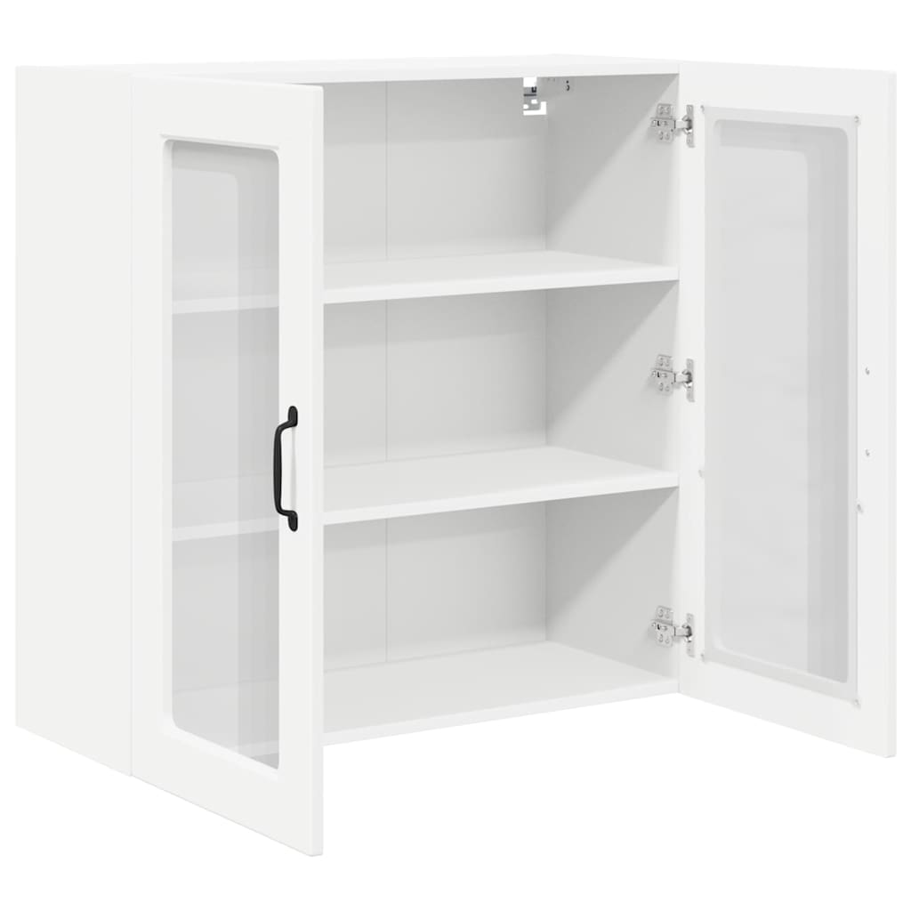 Vegghylle PORTO Hvit 80 x 31 x 80 cm Konstruert tre