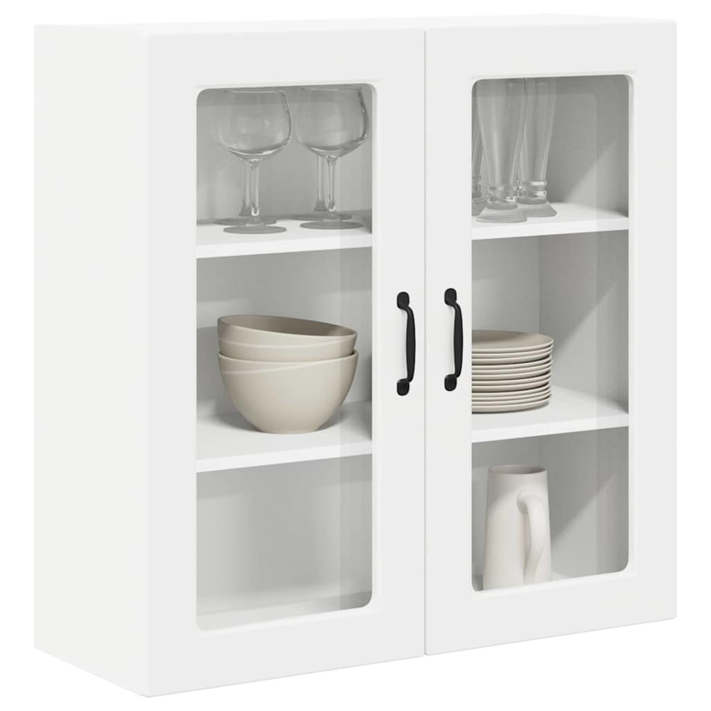Vegghylle PORTO Hvit 80 x 31 x 80 cm Konstruert tre