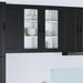 Vegghylle PORTO Svart 80 x 31 x 80 cm Konstruert tre