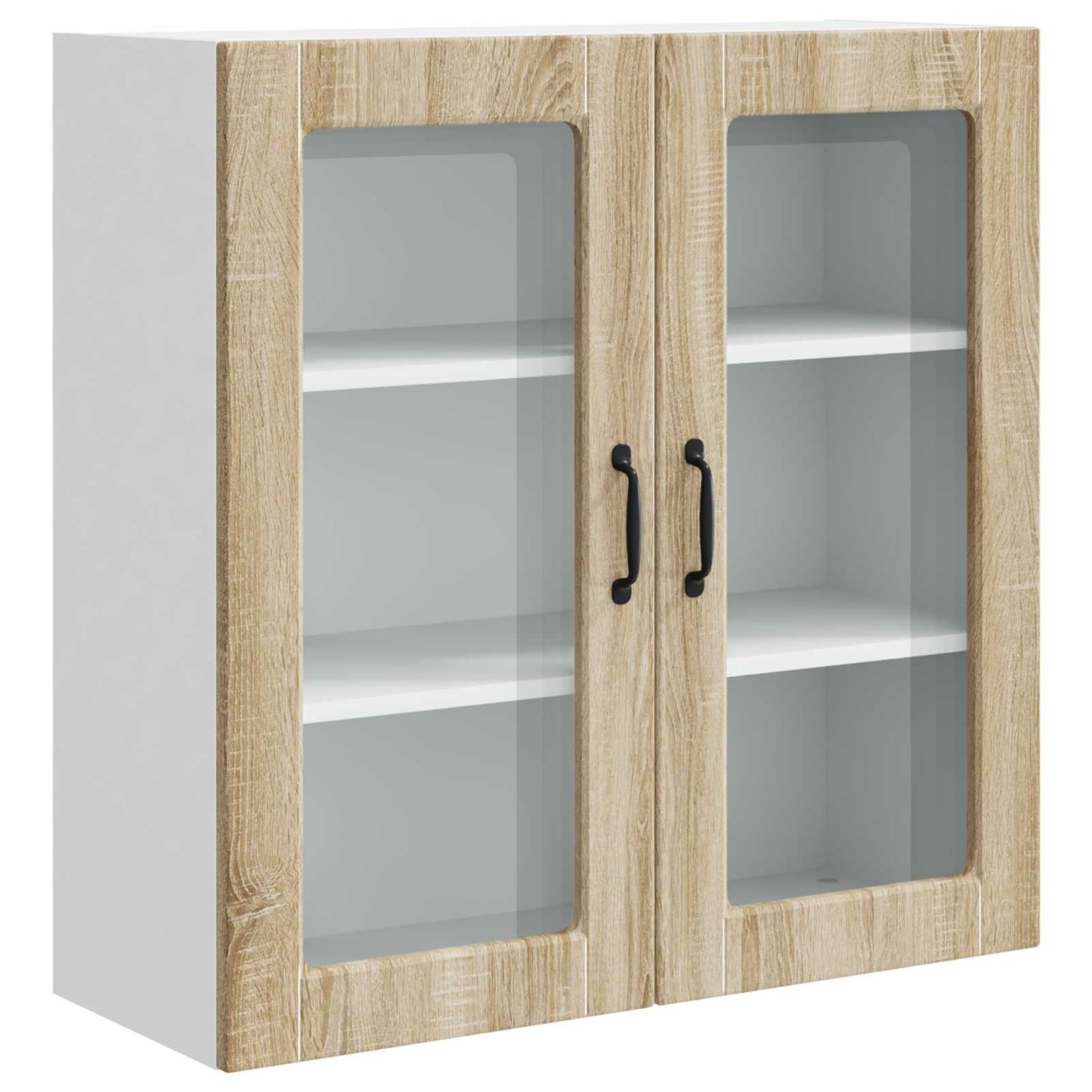 Vegghylle PORTO Sonoma eik 80 x 31 x 80 cm Konstruert tre