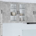 Vegghylle PORTO Betonggrå 80 x 31 x 80 cm Konstruert tre