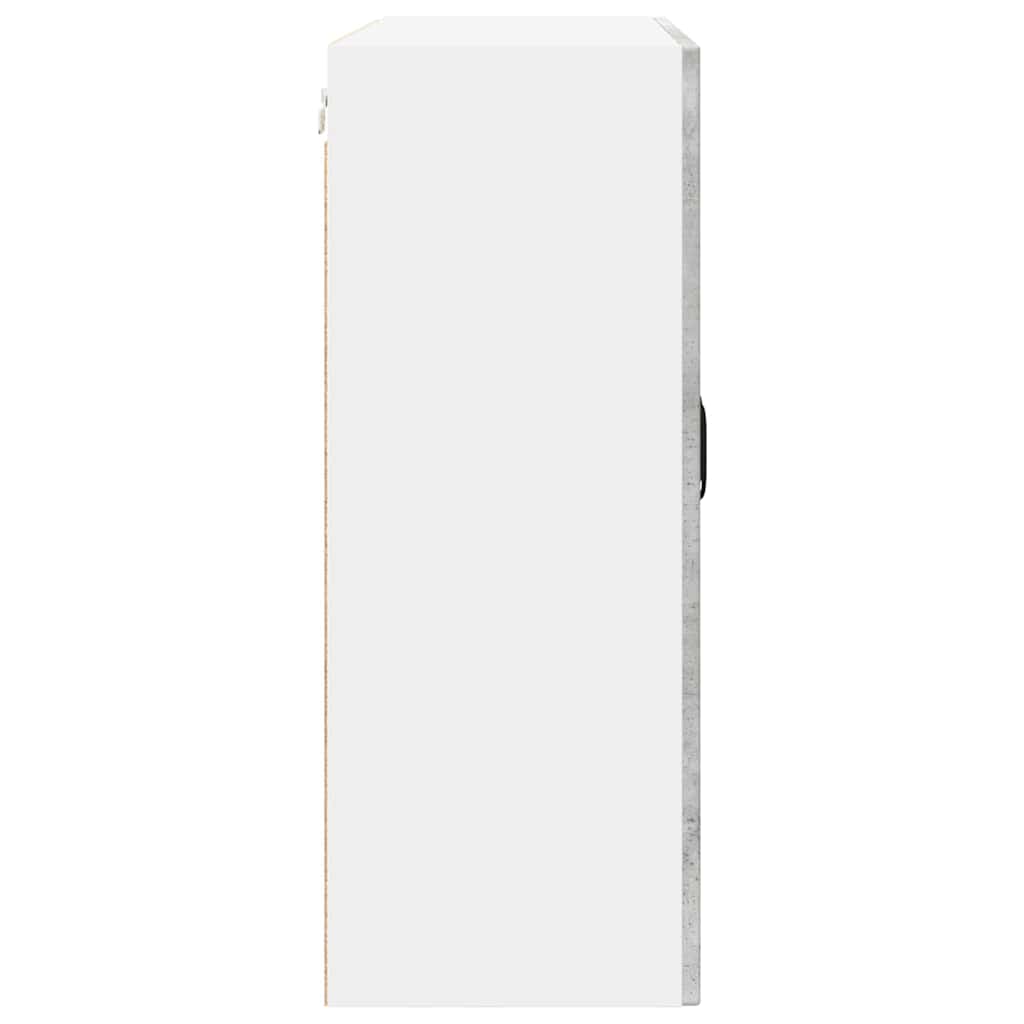 Vegghylle PORTO Betonggrå 80 x 31 x 80 cm Konstruert tre