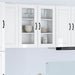 Vegghylle PORTO Høyglanset hvit 80 x 31 x 80 cm Konstruert tre