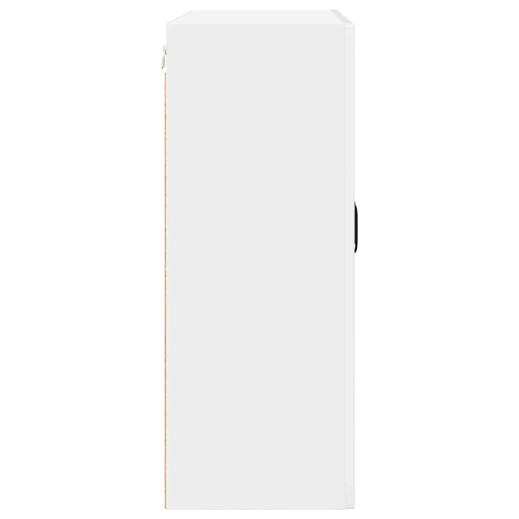 Vegghylle PORTO Høyglanset hvit 80 x 31 x 80 cm Konstruert tre