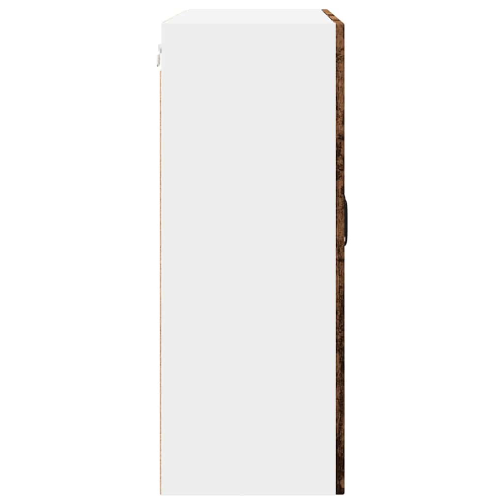 Vegghylle PORTO Gammelt tre 80 x 31 x 80 cm Konstruert tre