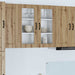 Vegghylle PORTO Artisan Eik 80 x 31 x 80 cm Konstruert tre