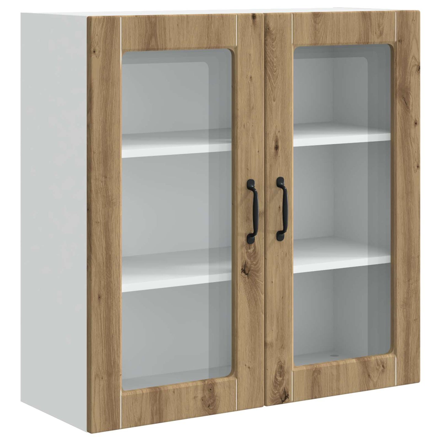 Vegghylle PORTO Artisan Eik 80 x 31 x 80 cm Konstruert tre