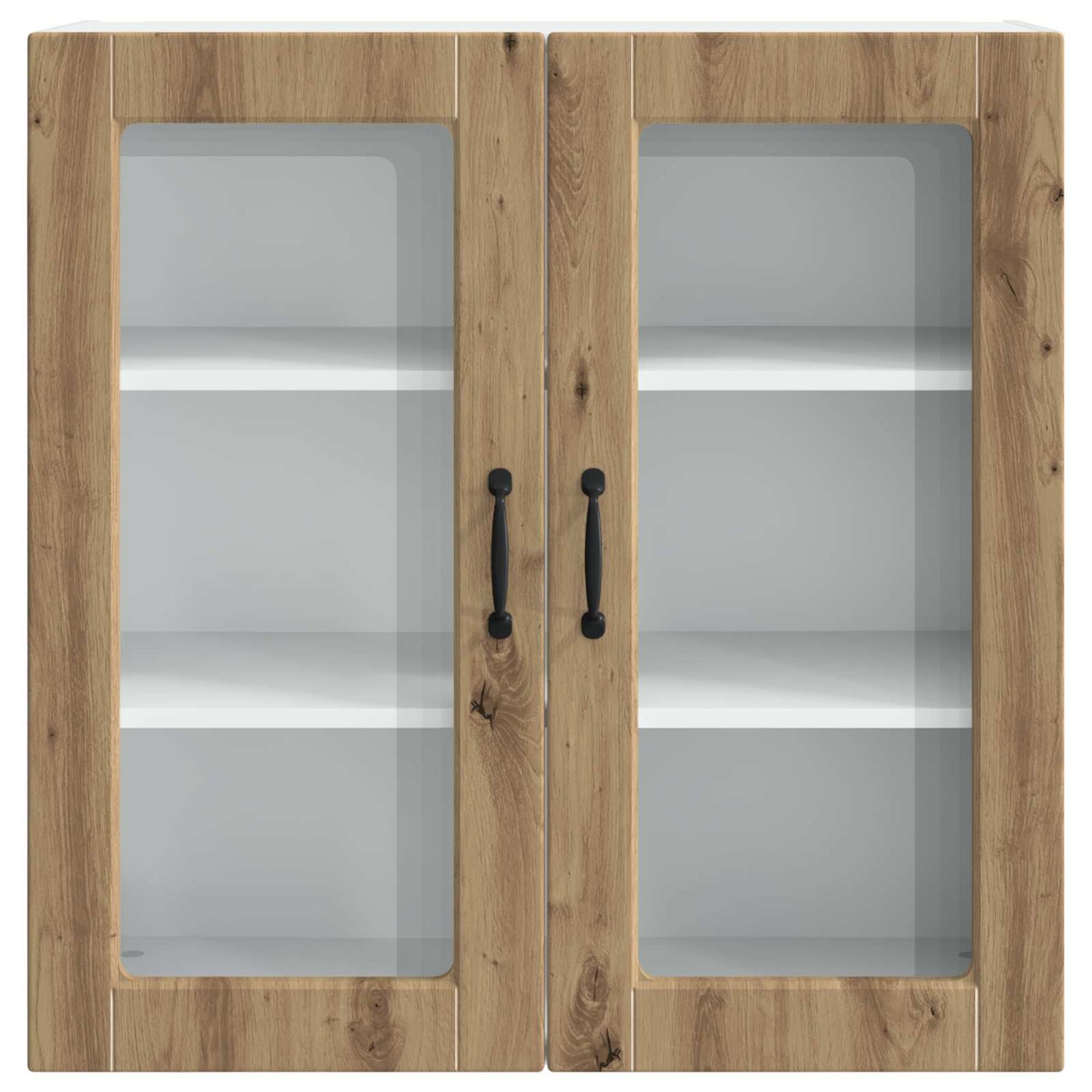 Vegghylle PORTO Artisan Eik 80 x 31 x 80 cm Konstruert tre