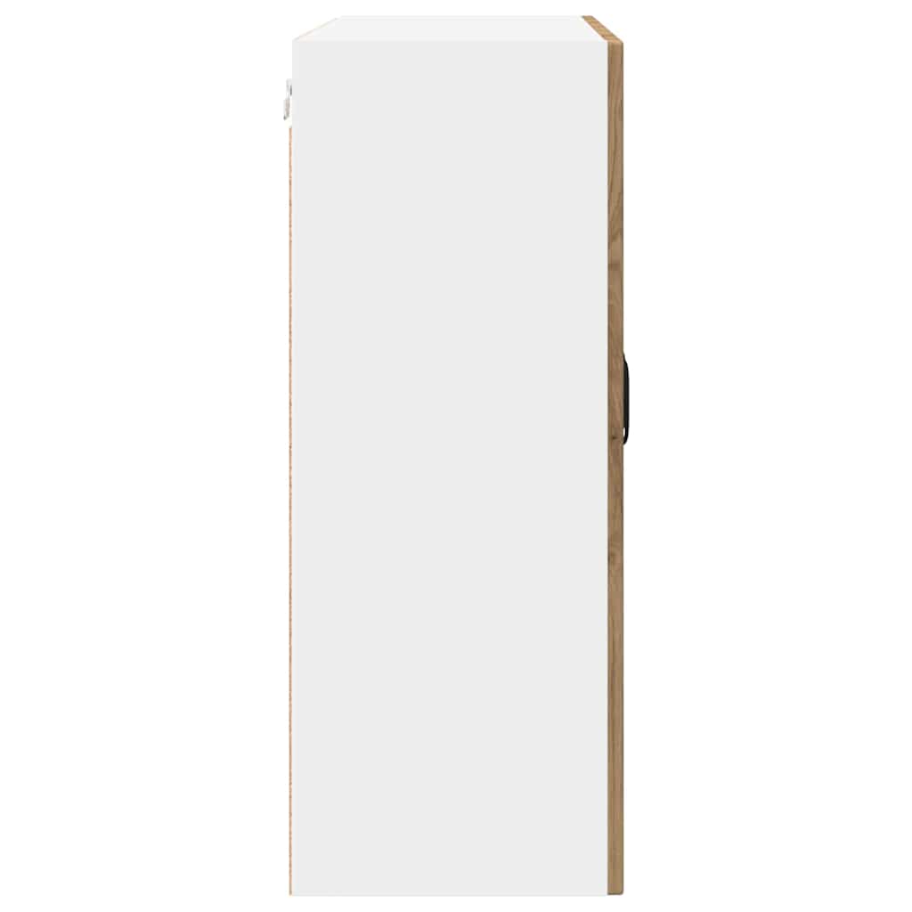 Vegghylle PORTO Artisan Eik 80 x 31 x 80 cm Konstruert tre