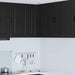 Vegghjørneskap PORTO Svart 57 x 57 x 80 cm Konstruert tre