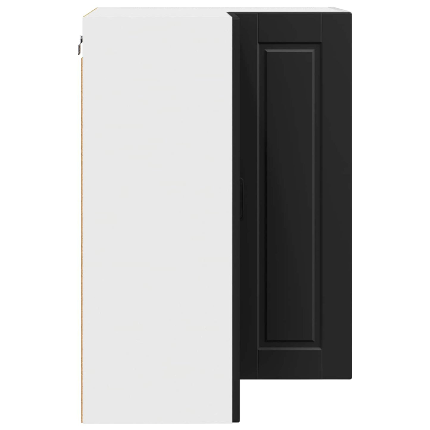 Vegghjørneskap PORTO Svart 57 x 57 x 80 cm Konstruert tre