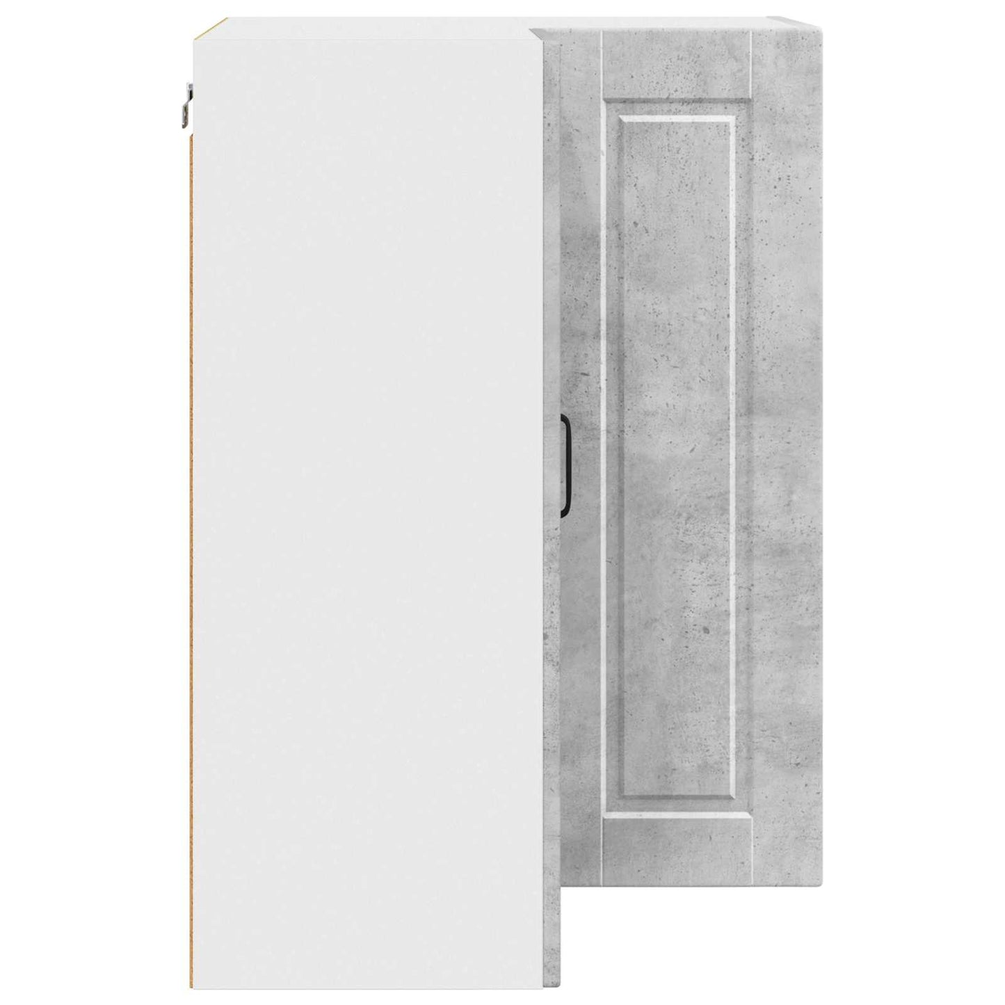 Vegghjørneskap PORTO Betonggrå 57 x 57 x 80 cm Konstruert tre