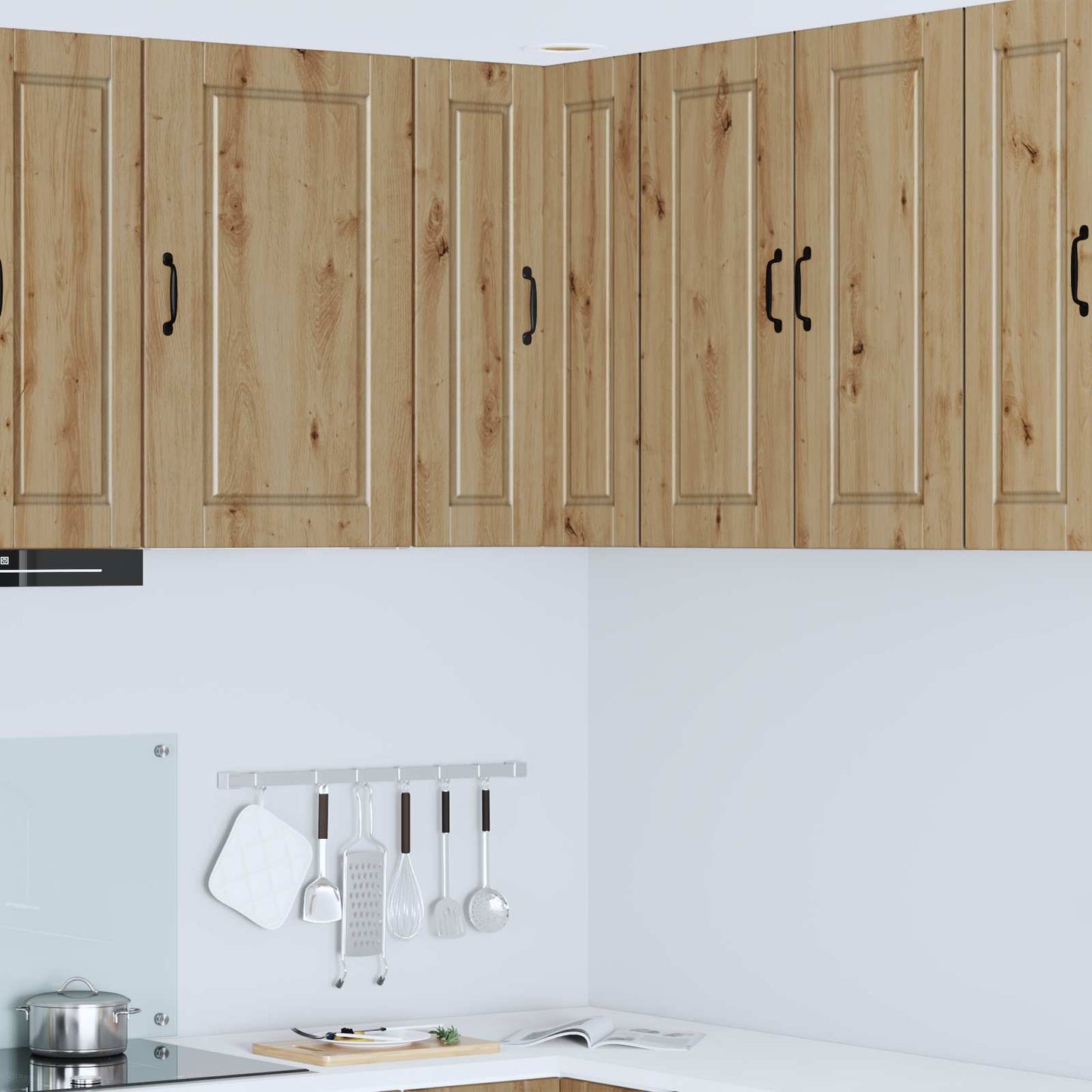 Vegghjørneskap PORTO Artisan Eik 57 x 57 x 80 cm Konstruert tre