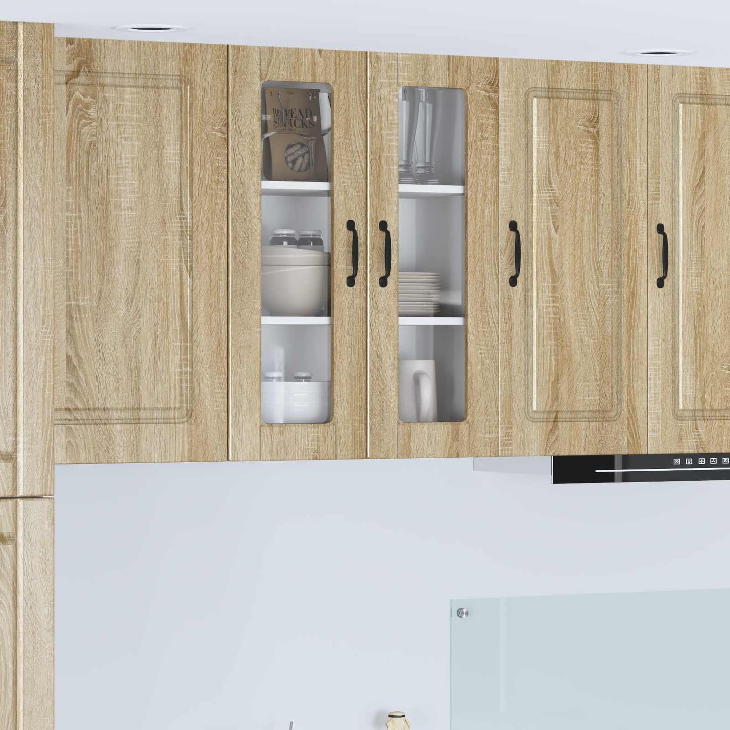 Vegghylle PORTO Sonoma eik 60 x 31 x 80 cm Konstruert tre
