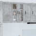 Vegghylle PORTO Betonggrå 60 x 31 x 80 cm Konstruert tre
