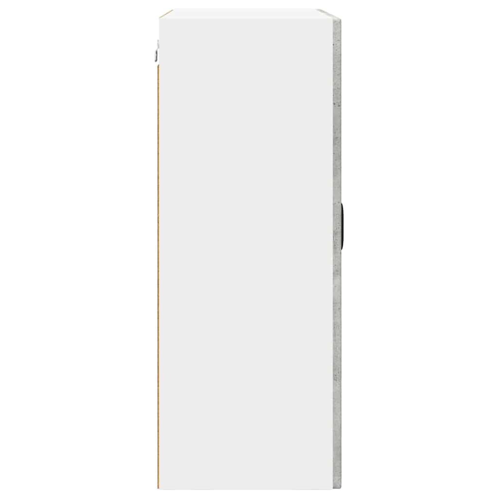 Vegghylle PORTO Betonggrå 60 x 31 x 80 cm Konstruert tre