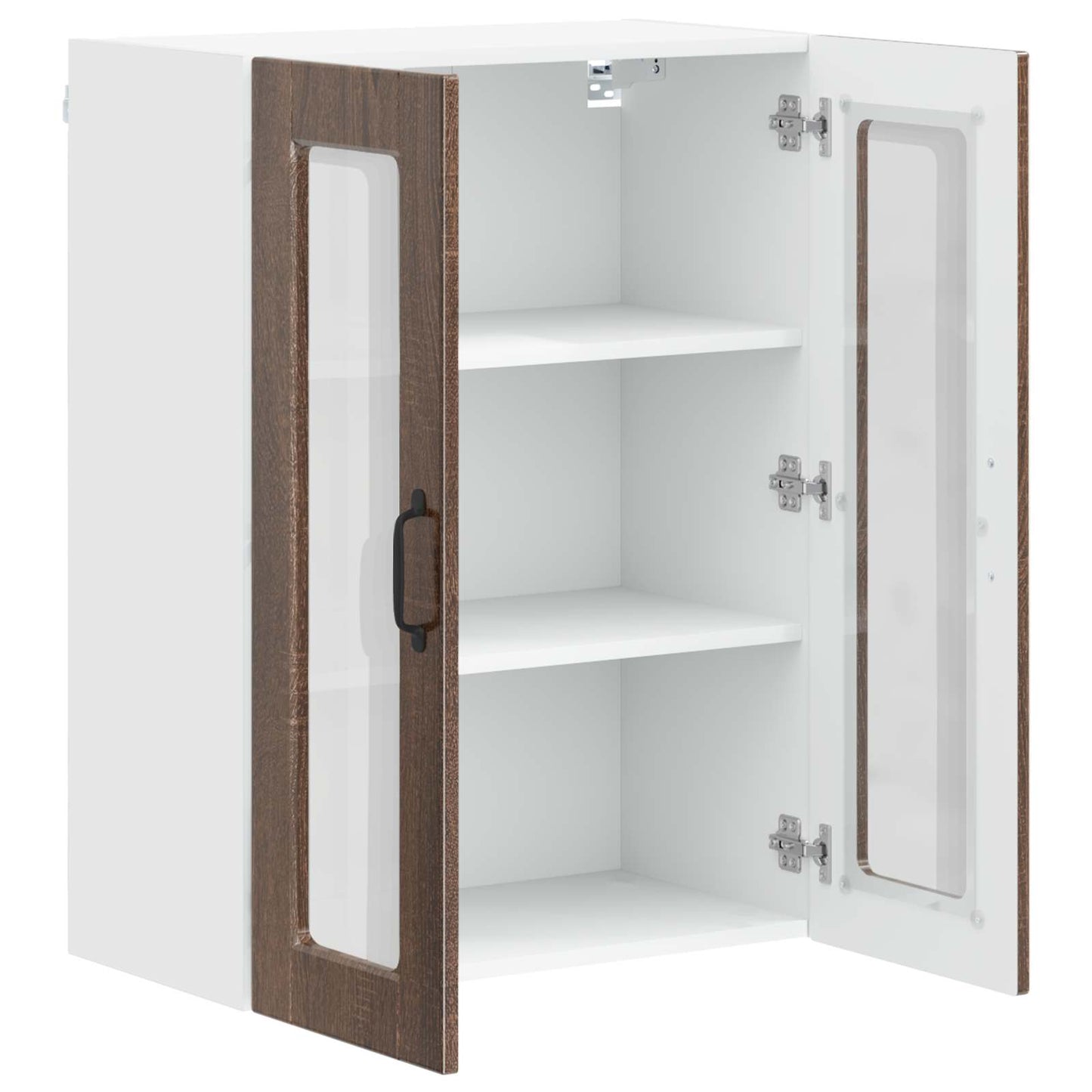 Vegghylle PORTO Brun Eik 60 x 31 x 80 cm Konstruert tre