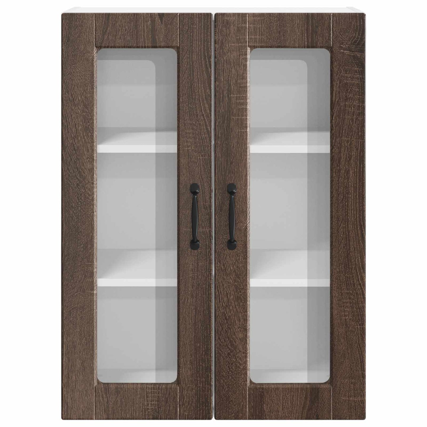 Vegghylle PORTO Brun Eik 60 x 31 x 80 cm Konstruert tre