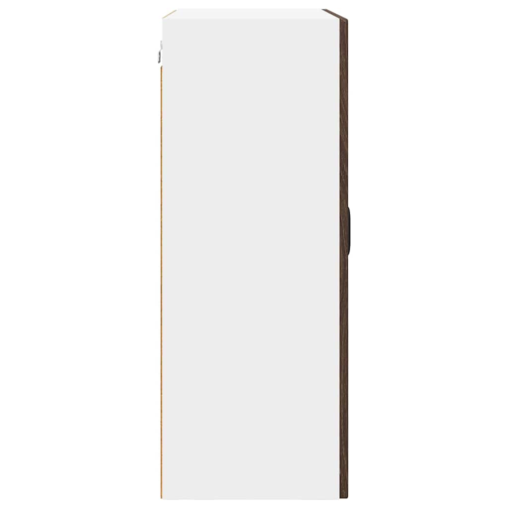 Vegghylle PORTO Brun Eik 60 x 31 x 80 cm Konstruert tre