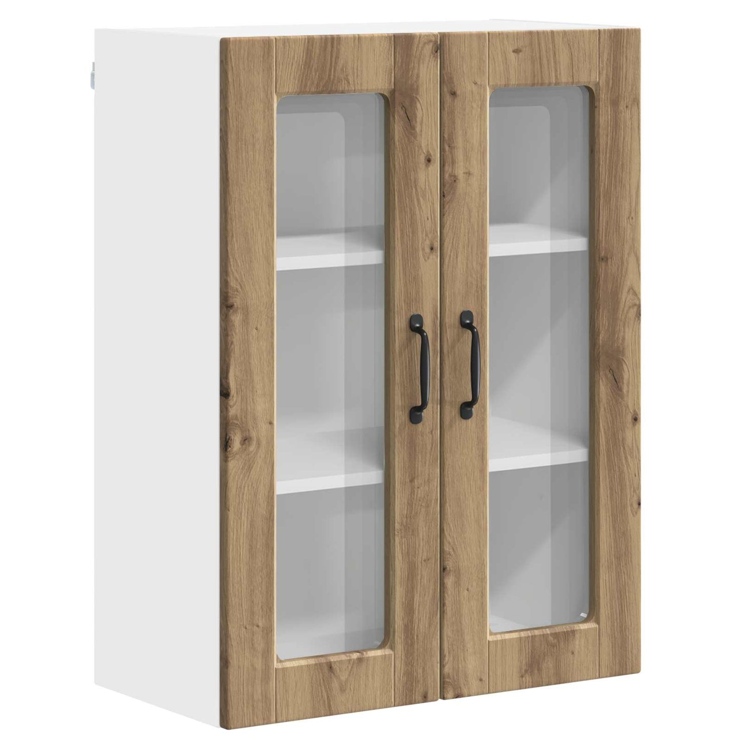 Vegghylle PORTO Artisan Eik 60 x 31 x 80 cm Konstruert tre