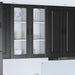 Vegghylle PORTO Svart 40 x 31 x 100 cm Konstruert tre
