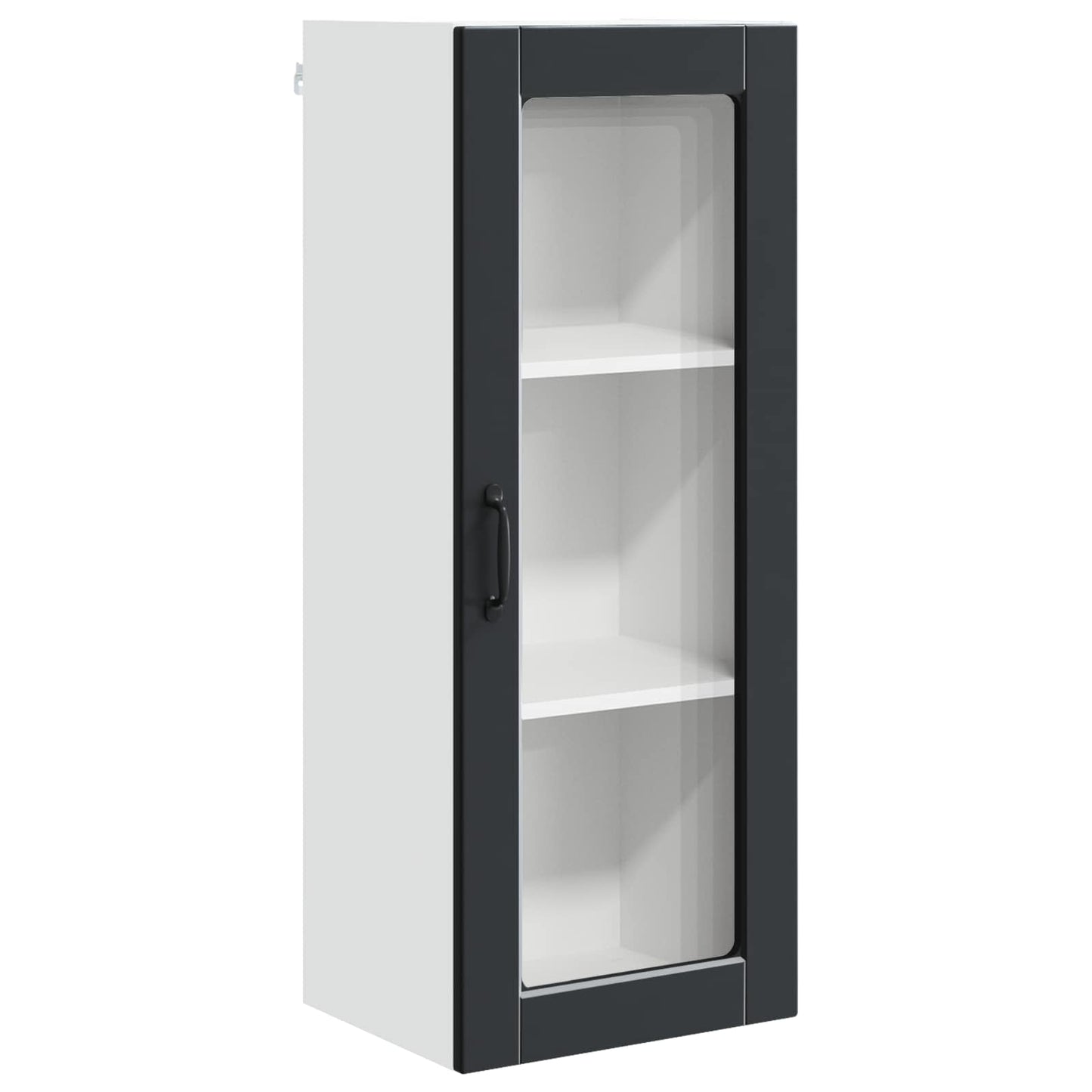 Vegghylle PORTO Svart 40 x 31 x 100 cm Konstruert tre