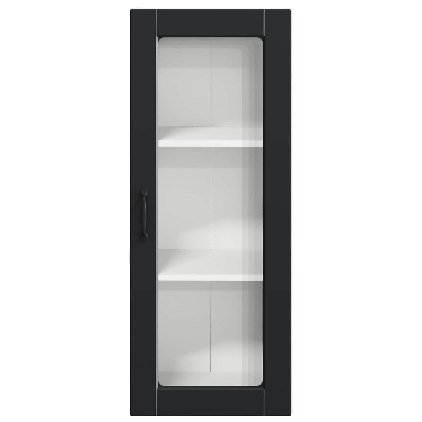 Vegghylle PORTO Svart 40 x 31 x 100 cm Konstruert tre