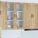 Vegghylle PORTO Sonoma eik 40 x 31 x 100 cm Konstruert tre
