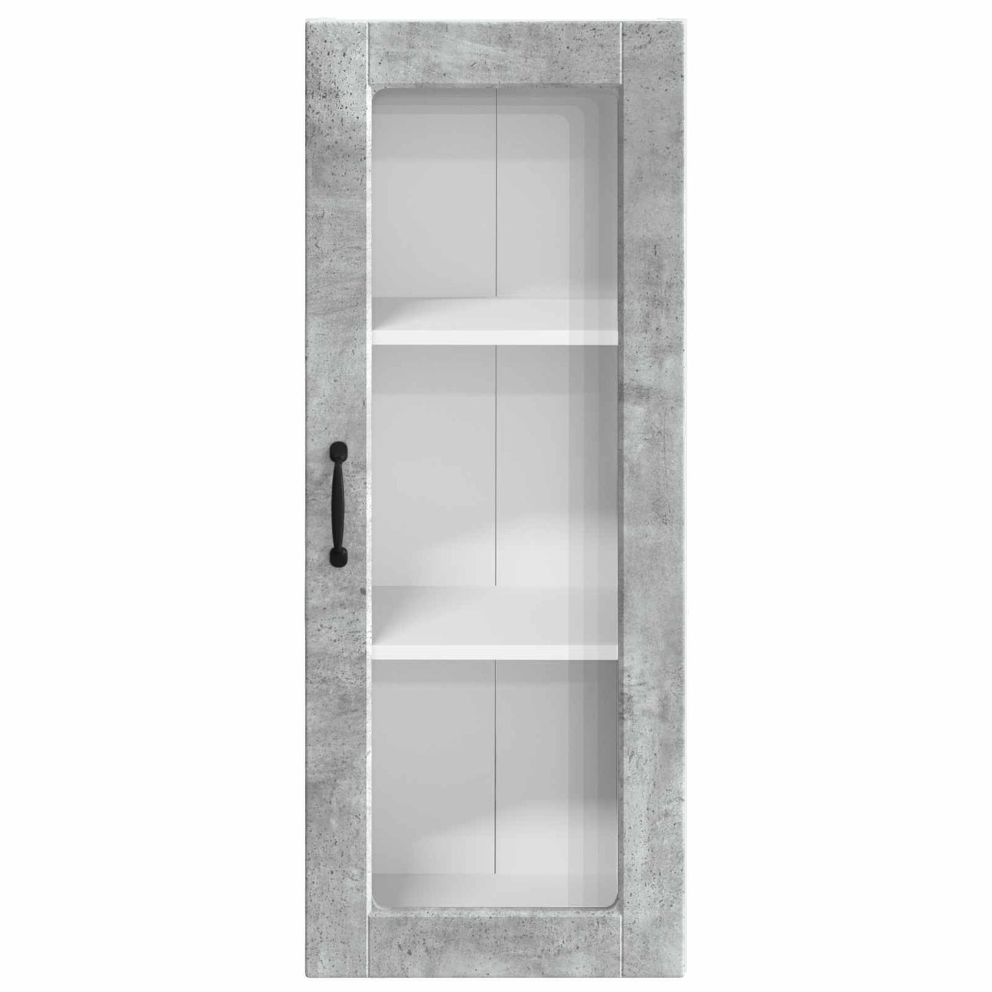 Vegghylle PORTO Betonggrå 40 x 31 x 100 cm Konstruert tre