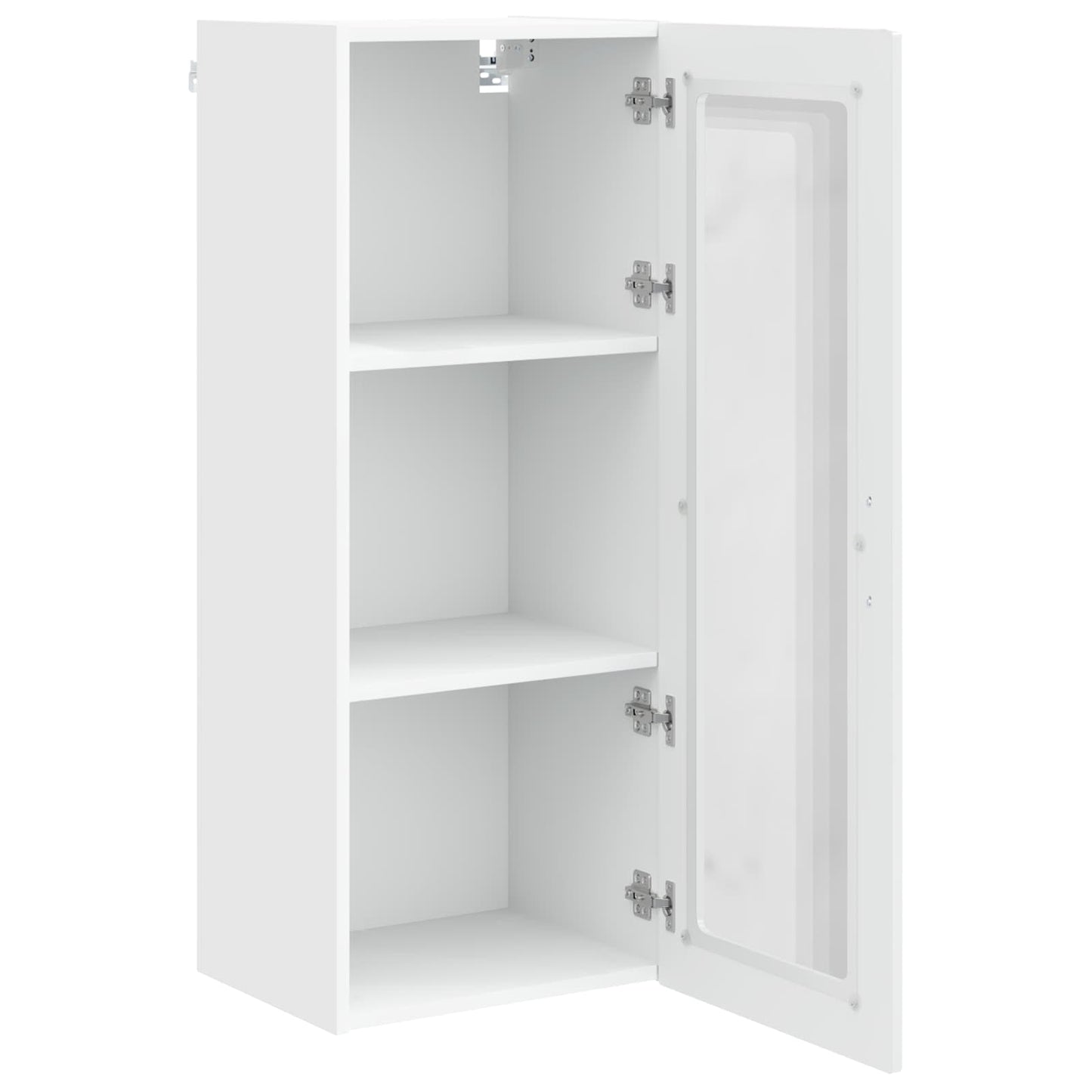 Vegghylle PORTO Høyglanset hvit 40 x 31 x 100 cm Konstruert tre
