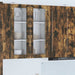 Vegghylle PORTO Røkt eik 40 x 31 x 100 cm Konstruert tre