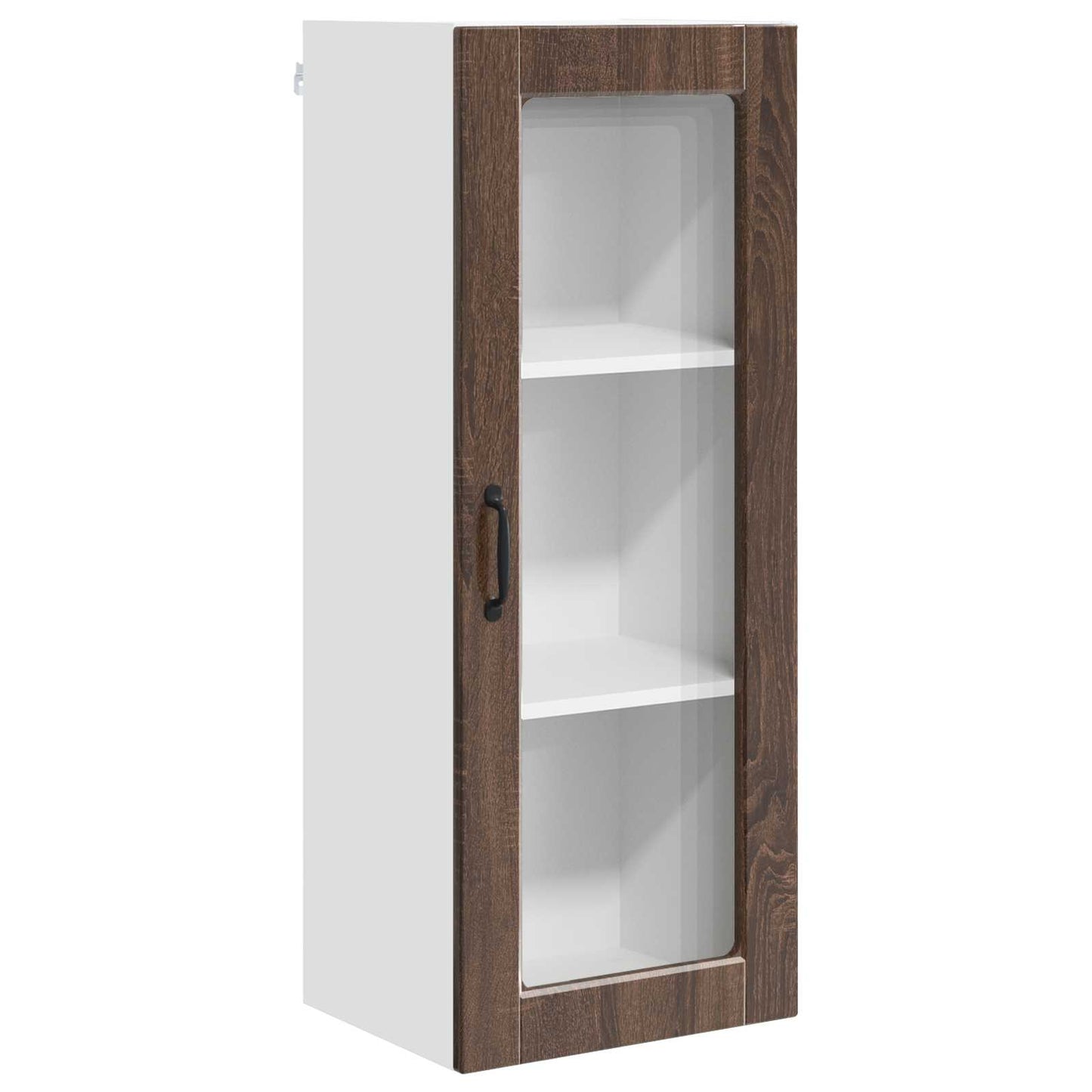 Vegghylle PORTO Brun Eik 40 x 31 x 100 cm Konstruert tre