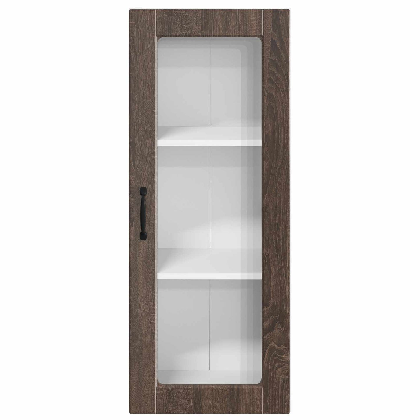 Vegghylle PORTO Brun Eik 40 x 31 x 100 cm Konstruert tre