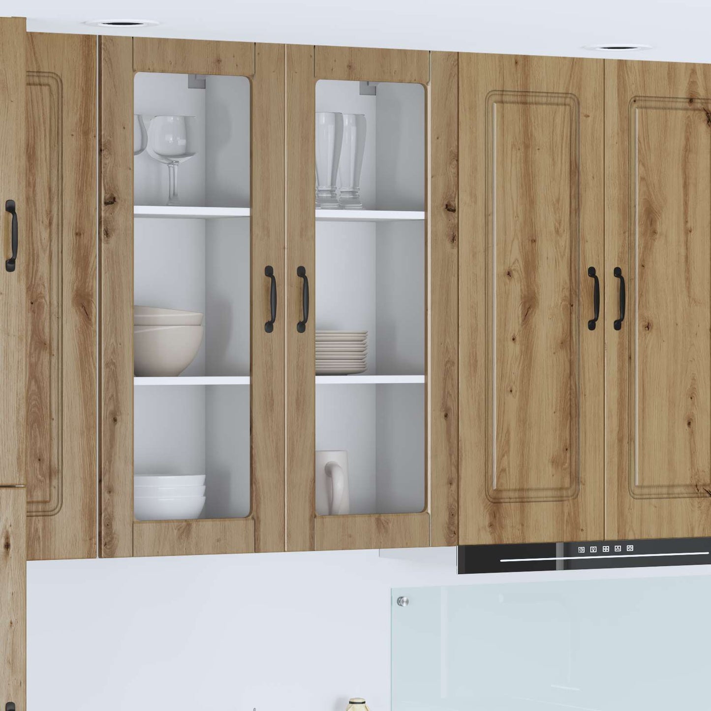 Vegghylle PORTO Artisan Eik 40 x 31 x 100 cm Konstruert tre